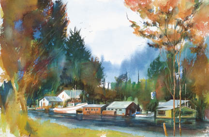 Oregon Riverside     Limited Edition 50     Image size 21x14