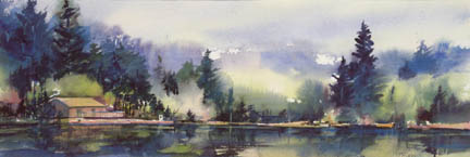 St Mary Lake   Limited Edition 50     Image size 27x9